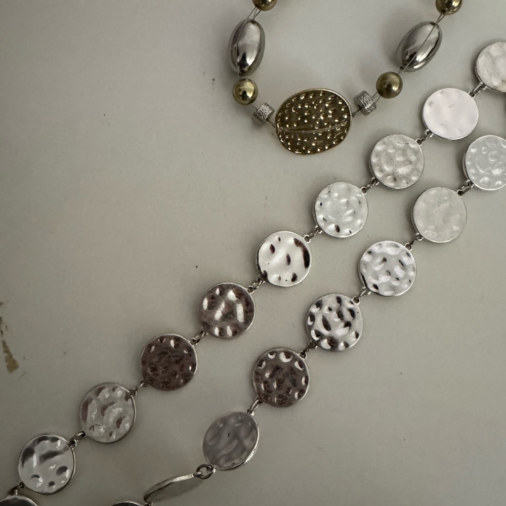 Elegant Silver and Gold Necklace Set from Chico’s - Picture 2 of 6